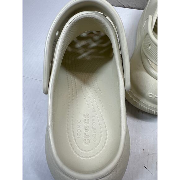 Crocs Classic Crush Platform Clog Bone Size Men 9 Women 11 - Picture 4 of 5